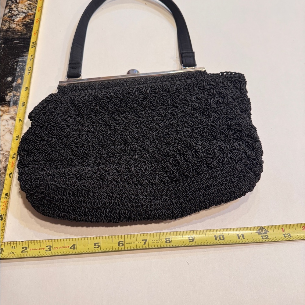 Elegant Black Women's Handbag -Kathy Ireland - evening bag.